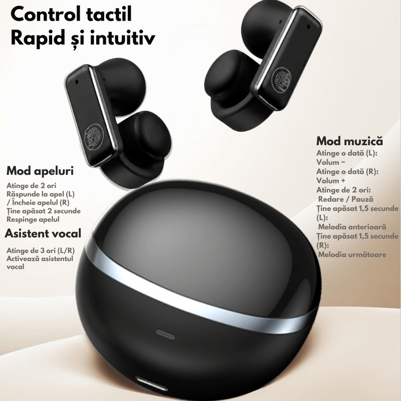 TV, Audio-Video si Foto - Portabile audio - Casti audio - Casti Wireless Bluetooth 6.0, TS28 Open Ear Clip-On, Anulare a zgomotului, Casti Audio, Fara fir, in-ear Wireless - Infinity.ro
