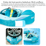 Jucarii, Copii si Bebe - Jucarii si jocuri - Jucarii de exterior - Colaci, ochelari si accesorii inot copii - Colac de inot cu protectie tip vesta pentru bebelusi si copii, si copertina detasabila, 3-24 Luni, 49x30cm - Infinity.ro