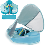 Jucarii, Copii si Bebe - Jucarii si jocuri - Jucarii de exterior - Colaci, ochelari si accesorii inot copii - Colac de inot cu protectie tip vesta pentru bebelusi si copii, si copertina detasabila, 3-24 Luni, 49x30cm - Infinity.ro
