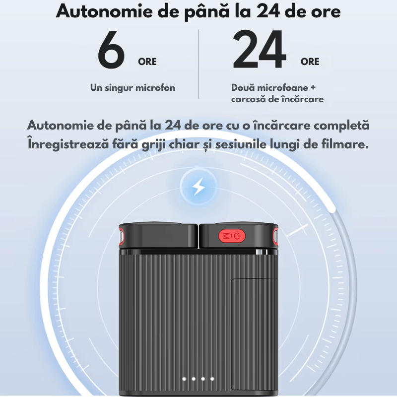 TV, Audio-Video si Foto - Audio profesionale - Microfoane profesionale - Set 2 Microfoane Lavaliera Magnetica Dual, USB-C + Lightning, Plug & Play, ENC Noise Reduction, 48KHz/24Bit - Infinity.ro