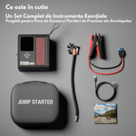 Auto si Moto - Reparatii si depanare - Redresoare - Starter auto Portabil cu Compressor Multifunctional 4in1, Dasbo, 12V, Wireless cu Baterie 20000mAh, Benzina sau Diesel - Infinity.ro