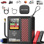 Auto si Moto - Reparatii si depanare - Redresoare - Starter auto Portabil cu Compressor Multifunctional 4in1, Dasbo, 12V, Wireless cu Baterie 20000mAh, Benzina sau Diesel - Infinity.ro