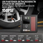 Auto si Moto - Reparatii si depanare - Redresoare - Starter auto Portabil cu Compressor Multifunctional 4in1, Dasbo, 12V, Wireless cu Baterie 20000mAh, Benzina sau Diesel - Infinity.ro