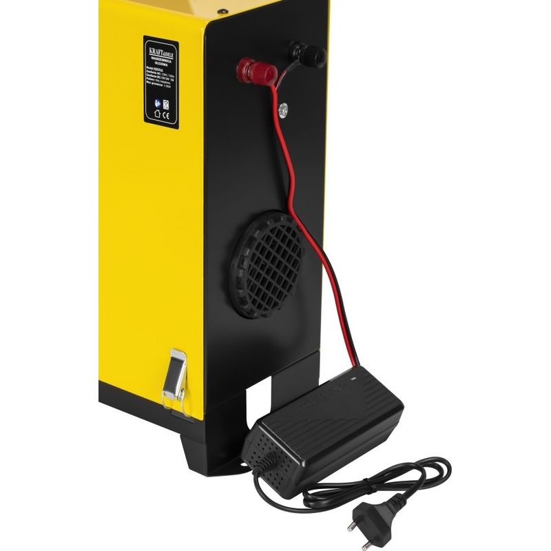 Casa si Gradina - Electrice - Echipamente electrice - Aeroterme industriale - Aeroterma diesel stationara KraftDele 9 kW KD5966 cu panou LCD, telecomanda si evacuare  pentru garaj si atelier - Infinity.ro
