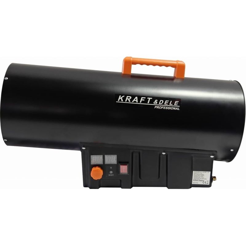 Casa si Gradina - Electrice - Echipamente electrice - Aeroterme industriale - Aeroterma pe gaz LPG 60 kW KraftDele KD11702 cu termostat si afisaj, pentru hale, ateliere, depozite si spatii mari - Infinity.ro