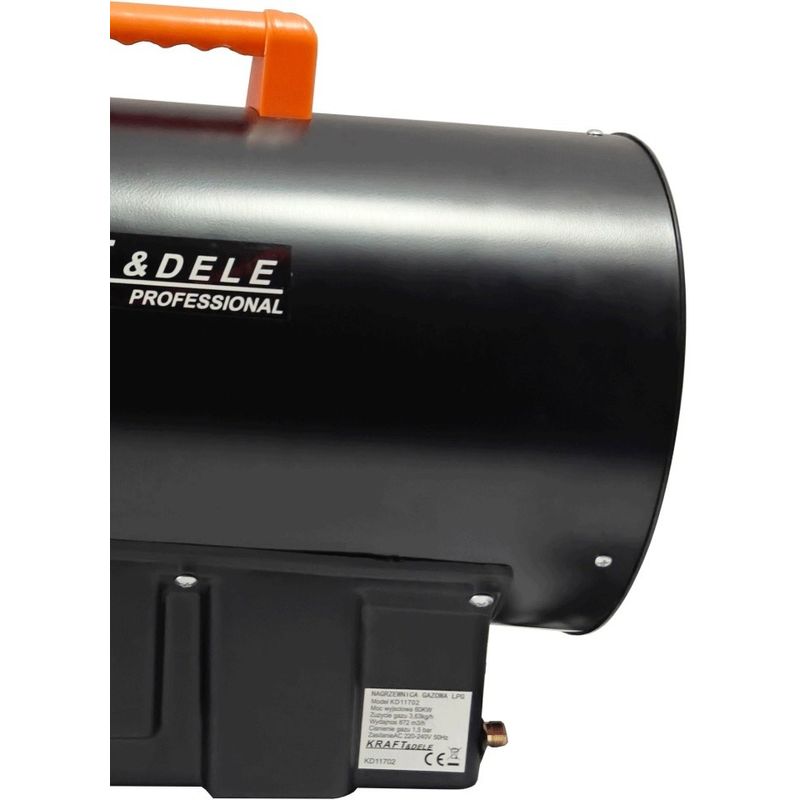 Casa si Gradina - Electrice - Echipamente electrice - Aeroterme industriale - Aeroterma pe gaz LPG 60 kW KraftDele KD11702 cu termostat si afisaj, pentru hale, ateliere, depozite si spatii mari - Infinity.ro