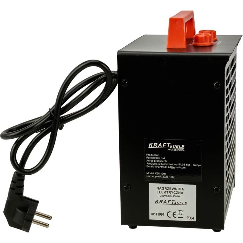 Casa si Gradina - Electrice - Echipamente electrice - Aeroterme industriale - Aeroterma electrica KraftDele KD11991, 3500W, cu termostat, 3 trepte de putere si protectie la supraincalzire - Infinity.ro