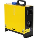 Casa si Gradina - Electrice - Echipamente electrice - Aeroterme industriale - Aeroterma diesel stationara KraftDele 9 kW KD5966 cu panou LCD, telecomanda si evacuare  pentru garaj si atelier - Infinity.ro