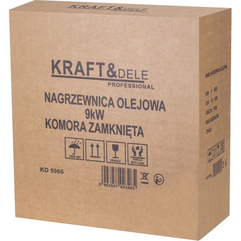 Casa si Gradina - Electrice - Echipamente electrice - Aeroterme industriale - Aeroterma diesel stationara KraftDele 9 kW KD5966 cu panou LCD, telecomanda si evacuare  pentru garaj si atelier - Infinity.ro