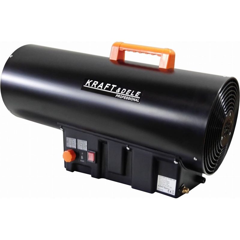 Casa si Gradina - Electrice - Echipamente electrice - Aeroterme industriale - Aeroterma pe gaz LPG 60 kW KraftDele KD11702 cu termostat si afisaj, pentru hale, ateliere, depozite si spatii mari - Infinity.ro