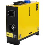 Casa si Gradina - Electrice - Echipamente electrice - Aeroterme industriale - Aeroterma diesel stationara KraftDele 9 kW KD5966 cu panou LCD, telecomanda si evacuare  pentru garaj si atelier - Infinity.ro