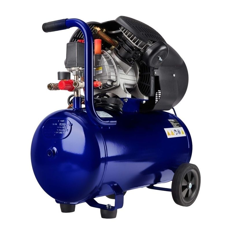 Casa si Gradina - Electrice - Echipamente electrice - Compresoare - Compresor de aer cu ulei XD4049, rezervor 50L, 3,5 kW, 380 l/min, 10 bar, pentru atelier, garaj si scule pneumatice - Infinity.ro