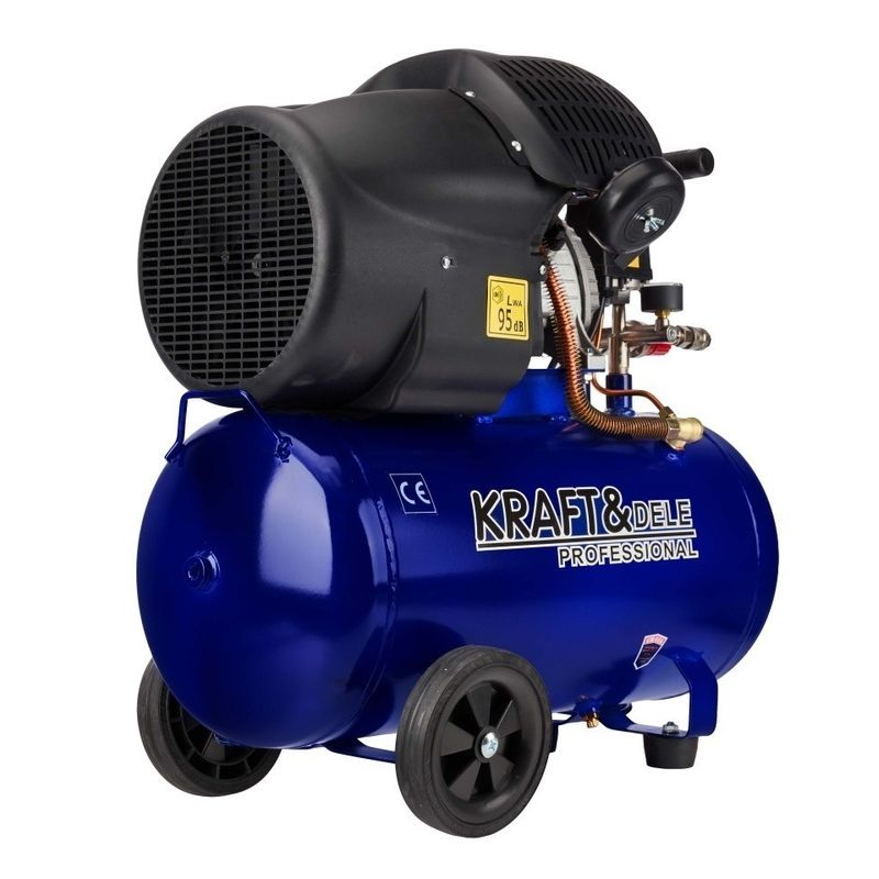 Casa si Gradina - Electrice - Echipamente electrice - Compresoare - Compresor de aer cu ulei XD4049, rezervor 50L, 3,5 kW, 380 l/min, 10 bar, pentru atelier, garaj si scule pneumatice - Infinity.ro