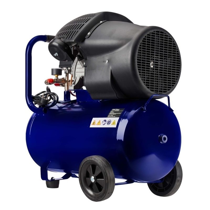 Casa si Gradina - Electrice - Echipamente electrice - Compresoare - Compresor de aer cu ulei XD4049, rezervor 50L, 3,5 kW, 380 l/min, 10 bar, pentru atelier, garaj si scule pneumatice - Infinity.ro