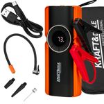 Casa si Gradina - Electrice - Echipamente electrice - Compresoare - Jump starter auto 1200A KraftDele KD5492 cu compresor, powerbank si lanterna LED, 10000 mAh - Infinity.ro