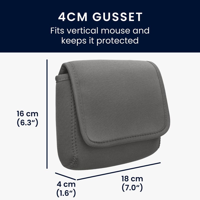 PC, gaming si accesorii - Retelistica - Cabluri si accesorii - Geanta organizatoare cabluri Kwmobile, protectie la socuri si zgarieturi, neopren si textil, gri - Infinity.ro