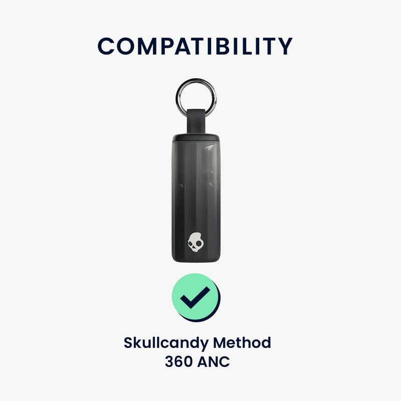 Laptop, Telefoane si Tablete - Wearables si gadgeturi - Wearables - Accesorii wearables - Husa casti Kwmobile pentru Skullcandy Method 360 ANC, protectie la zgarieturi, Silicon, negru - Infinity.ro
