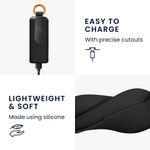 Laptop, Telefoane si Tablete - Wearables si gadgeturi - Wearables - Accesorii wearables - Husa casti Kwmobile pentru Skullcandy Dime Evo, protectie la zgarieturi, Silicon, negru - Infinity.ro