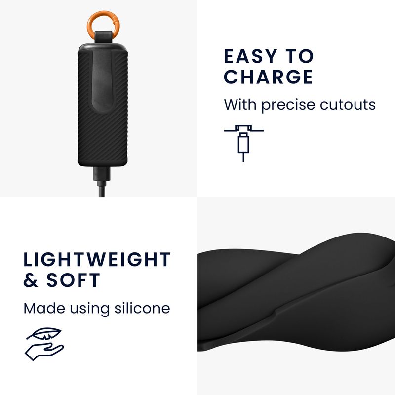 Laptop, Telefoane si Tablete - Wearables si gadgeturi - Wearables - Accesorii wearables - Husa casti Kwmobile pentru Skullcandy Dime Evo, protectie la zgarieturi, Silicon, negru - Infinity.ro