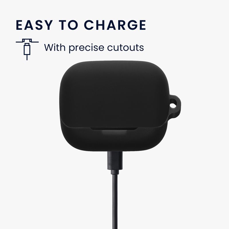 Laptop, Telefoane si Tablete - Wearables si gadgeturi - Wearables - Accesorii wearables - Husa casti Kwmobile pentru Anker Soundcore K20i, protectie la zgarieturi, Silicon, negru - Infinity.ro