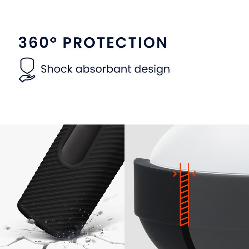 Laptop, Telefoane si Tablete - Wearables si gadgeturi - Wearables - Accesorii wearables - Husa casti Kwmobile pentru Skullcandy Dime Evo, protectie la zgarieturi, Silicon, negru - Infinity.ro