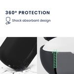 Laptop, Telefoane si Tablete - Wearables si gadgeturi - Wearables - Accesorii wearables - Husa casti Kwmobile pentru Anker Soundcore K20i, protectie la zgarieturi, Silicon, negru - Infinity.ro