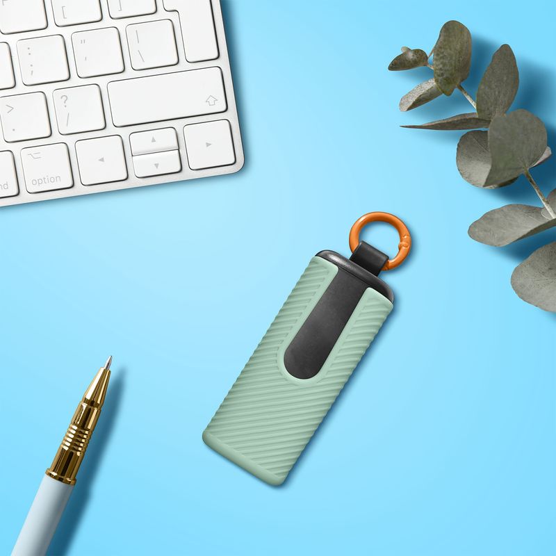 Laptop, Telefoane si Tablete - Wearables si gadgeturi - Wearables - Accesorii wearables - Husa casti Kwmobile pentru Skullcandy Dime Evo, protectie la zgarieturi, Silicon, verde - Infinity.ro