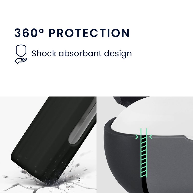 Laptop, Telefoane si Tablete - Wearables si gadgeturi - Wearables - Accesorii wearables - Husa casti Kwmobile pentru Skullcandy Method 360 ANC, protectie la zgarieturi, Silicon, negru - Infinity.ro