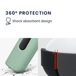 Laptop, Telefoane si Tablete - Wearables si gadgeturi - Wearables - Accesorii wearables - Husa casti Kwmobile pentru Skullcandy Dime Evo, protectie la zgarieturi, Silicon, verde - Infinity.ro