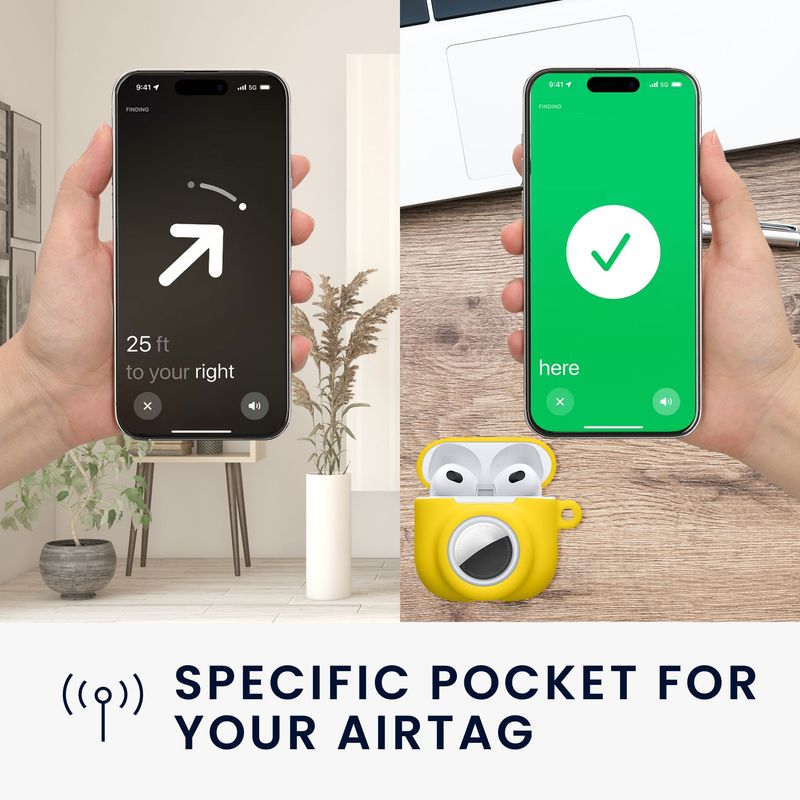 Laptop, Telefoane si Tablete - Wearables si gadgeturi - Wearables - Accesorii wearables - Husa casti Kwmobile pentru Apple AirPods 4, protectie la zgarieturi, Silicon, galben - Infinity.ro