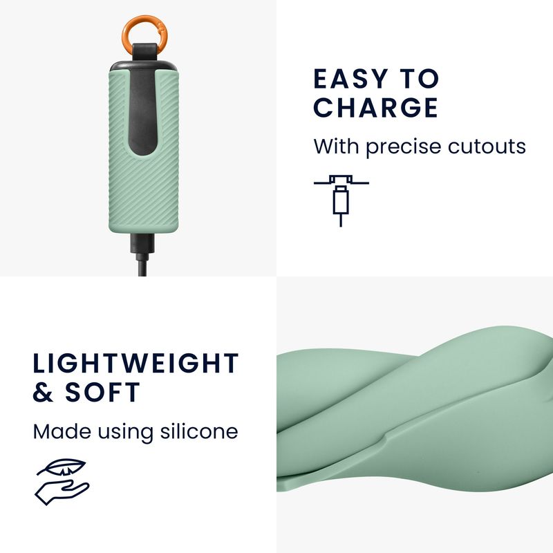 Laptop, Telefoane si Tablete - Wearables si gadgeturi - Wearables - Accesorii wearables - Husa casti Kwmobile pentru Skullcandy Dime Evo, protectie la zgarieturi, Silicon, verde - Infinity.ro