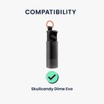 Laptop, Telefoane si Tablete - Wearables si gadgeturi - Wearables - Accesorii wearables - Husa casti Kwmobile pentru Skullcandy Dime Evo, protectie la zgarieturi, Silicon, negru - Infinity.ro