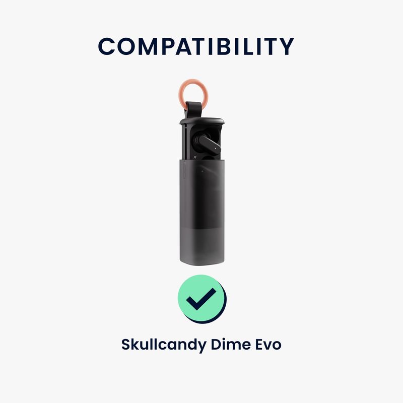 Laptop, Telefoane si Tablete - Wearables si gadgeturi - Wearables - Accesorii wearables - Husa casti Kwmobile pentru Skullcandy Dime Evo, protectie la zgarieturi, Silicon, negru - Infinity.ro