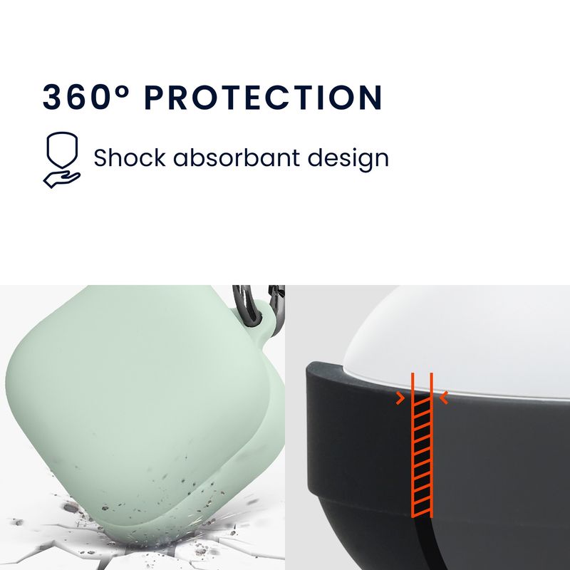 Laptop, Telefoane si Tablete - Wearables si gadgeturi - Wearables - Accesorii wearables - Husa casti Kwmobile pentru Sony LinkBuds Clip WF-LC900, protectie la zgarieturi, Silicon, verde - Infinity.ro