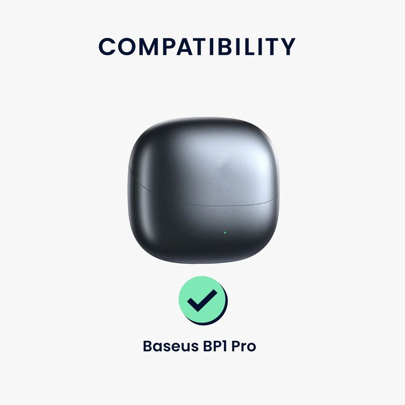 Laptop, Telefoane si Tablete - Wearables si gadgeturi - Wearables - Accesorii wearables - Husa casti Kwmobile pentru Baseus BP1 Pro, protectie la zgarieturi, Silicon, negru - Infinity.ro