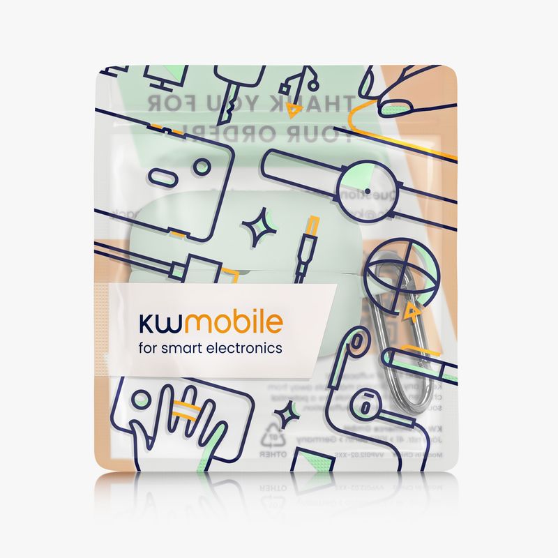 Laptop, Telefoane si Tablete - Wearables si gadgeturi - Wearables - Accesorii wearables - Husa casti Kwmobile pentru Sony LinkBuds Clip WF-LC900, protectie la zgarieturi, Silicon, verde - Infinity.ro