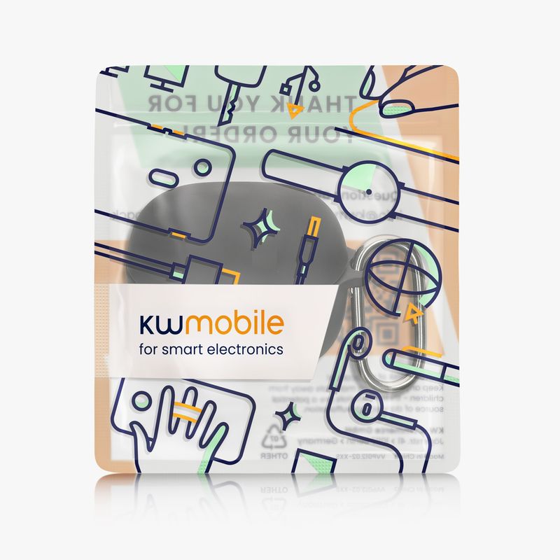 Laptop, Telefoane si Tablete - Wearables si gadgeturi - Wearables - Accesorii wearables - Husa casti Kwmobile pentru Baseus BP1 Pro, protectie la zgarieturi, Silicon, negru - Infinity.ro