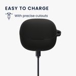 Laptop, Telefoane si Tablete - Wearables si gadgeturi - Wearables - Accesorii wearables - Husa casti Kwmobile pentru Baseus BP1 Pro, protectie la zgarieturi, Silicon, negru - Infinity.ro