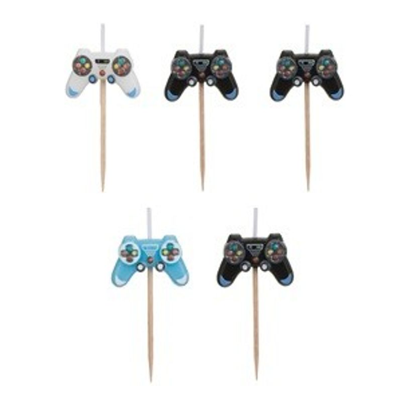 Casa si Gradina - Decoratiuni - Aromaterapie si lumanari - Lumanari si candele - Lumanari Zi de Nastere Consola Gaming Multicolor cu Scobitori - Infinity.ro
