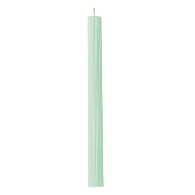 Casa si Gradina - Decoratiuni - Aromaterapie si lumanari - Lumanari si candele - Lumanare Parfumata Verde Menta cu Dungi pentru Sfesnic - Infinity.ro