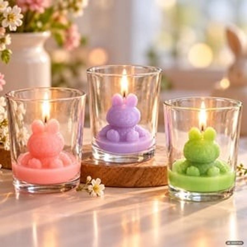 Casa si Gradina - Decoratiuni - Aromaterapie si lumanari - Lumanari si candele - Pahar lumânare Bubu 7x5,5 cm, culoare ivorie, 117 g - Infinity.ro