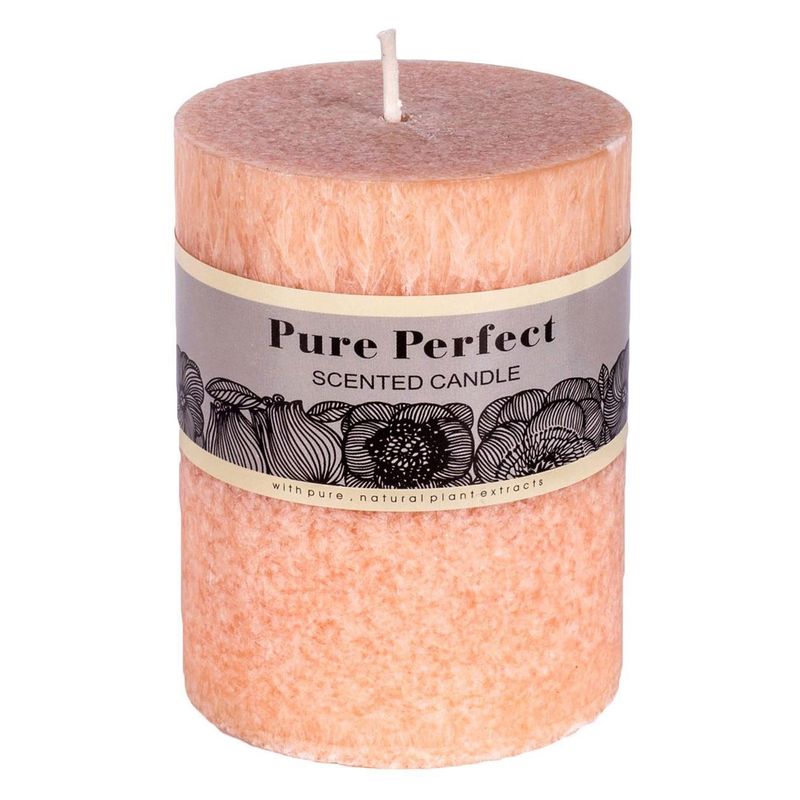 Casa si Gradina - Decoratiuni - Aromaterapie si lumanari - Lumanari si candele - Lumanare parfumata bej cu aroma de flori pentru decorul casei - Infinity.ro