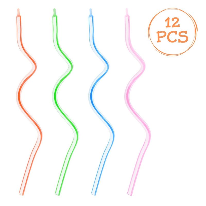Casa si Gradina - Decoratiuni - Aromaterapie si lumanari - Lumanari si candele - Lumanari Multicolor Zi de Nastere Ondulate Set de 12 buc - Infinity.ro