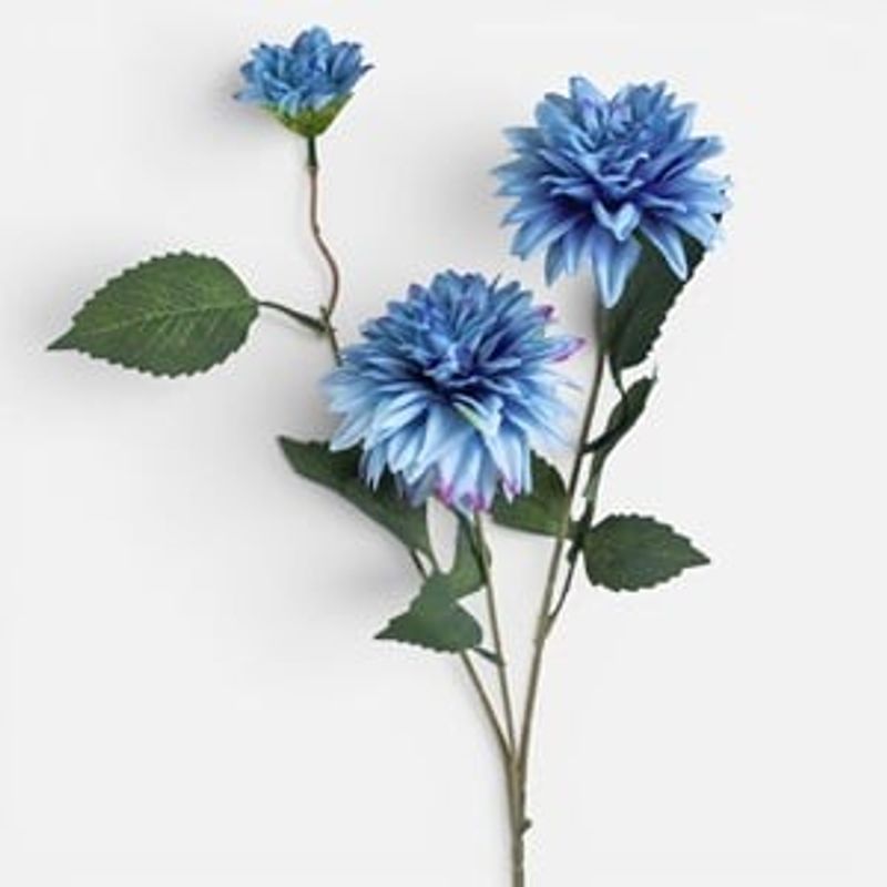 Casa si Gradina - Decoratiuni - Obiecte decorative - Plante artificiale - Floare Artificiala Dalie Albastra 71cm - Infinity.ro