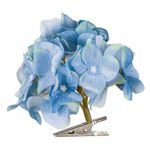 Casa si Gradina - Decoratiuni - Obiecte decorative - Plante artificiale - Floare artificiale hortensie bleu cu clips pentru decorarea casei - Infinity.ro