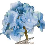 Casa si Gradina - Decoratiuni - Obiecte decorative - Plante artificiale - Floare artificiale hortensie bleu cu clips pentru decorarea casei - Infinity.ro