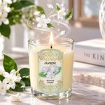 Casa si Gradina - Decoratiuni - Aromaterapie si lumanari - Lumanari si candele - Lumanare parfumata cu aroma de iasomie, in pahar de sticla transparent - Infinity.ro
