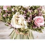Casa si Gradina - Decoratiuni - Obiecte decorative - Plante artificiale - Buchet flori artificiale albe roz 15x20.5 cm - Infinity.ro