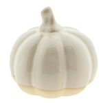 Casa si Gradina - Decoratiuni - Obiecte decorative - Accesorii decorative - Dovleac decorativ portelan bej maro 7x6 cm - Infinity.ro