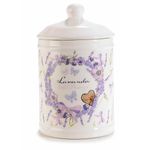 Casa si Gradina - Decoratiuni - Obiecte decorative - Vaze si boluri decorative - Borcan decorativ ceramica Lavanda 11.5x19 cm - Infinity.ro